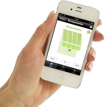 iPhone med TaHoma app