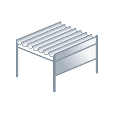 Vrijstaande tuinoverkapping